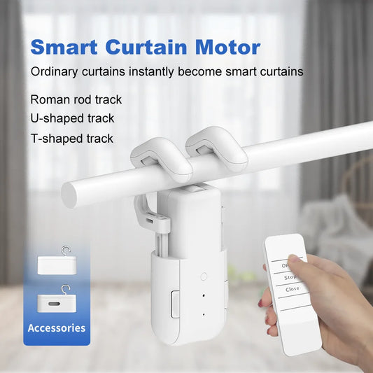 Casa Edge Smart Electric Curtain Motor & Opener | Automatic Remote Control Robot