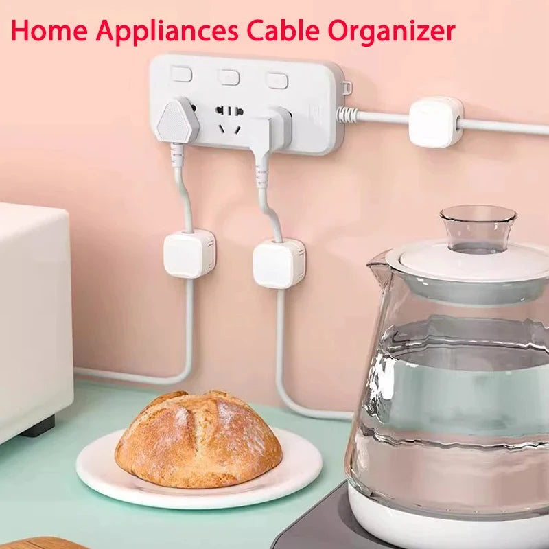 Casa Edge Magnetic Cable Clip Holder & Wire Organizer | Adhesive Under-Desk Cord Management Keeper