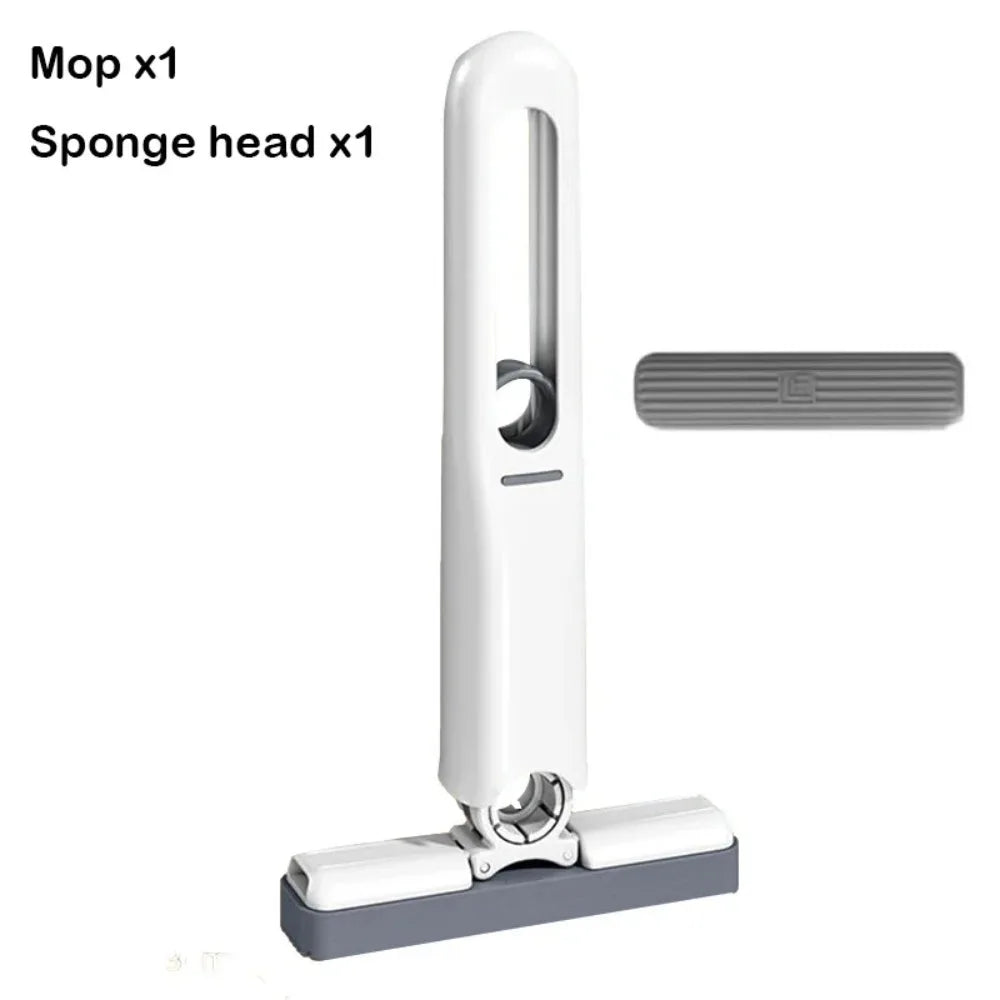 Casa Edge Portable Mini Squeeze Mop | Hands-Free Desktop & Kitchen Cleaner