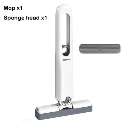 Casa Edge Portable Mini Squeeze Mop | Hands-Free Desktop & Kitchen Cleaner