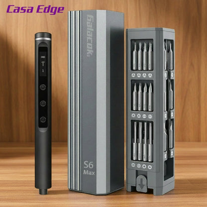 Casa Edge 5-Speed Electric Precision Screwdriver Set | Rechargeable DIY & Electronics Repair Tool