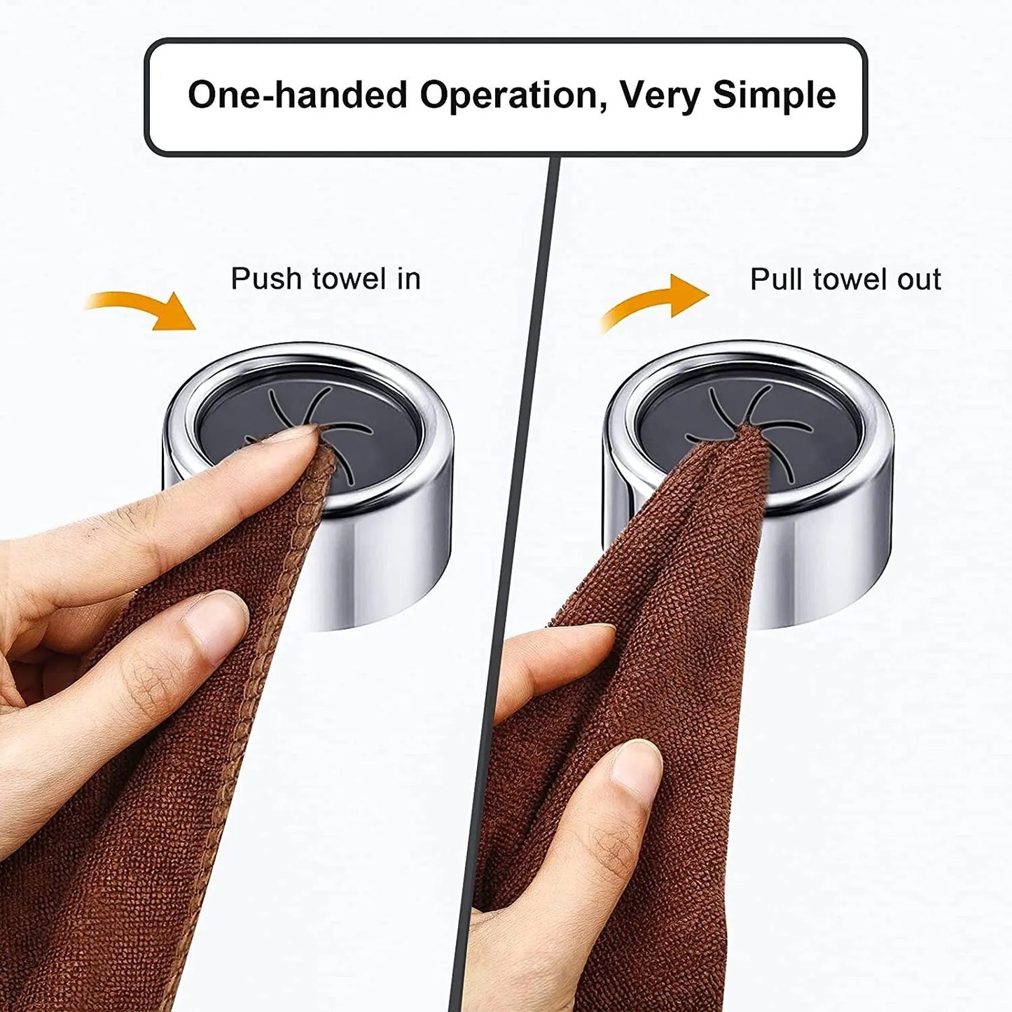 Casa Edge 3PCS Non-Punching Dishcloth & Glove Storage Clips