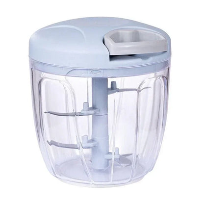 Casa Edge Manual Food Chopper & Mincer | 500/900ML Hand-Powered Vegetable & Meat Crusher