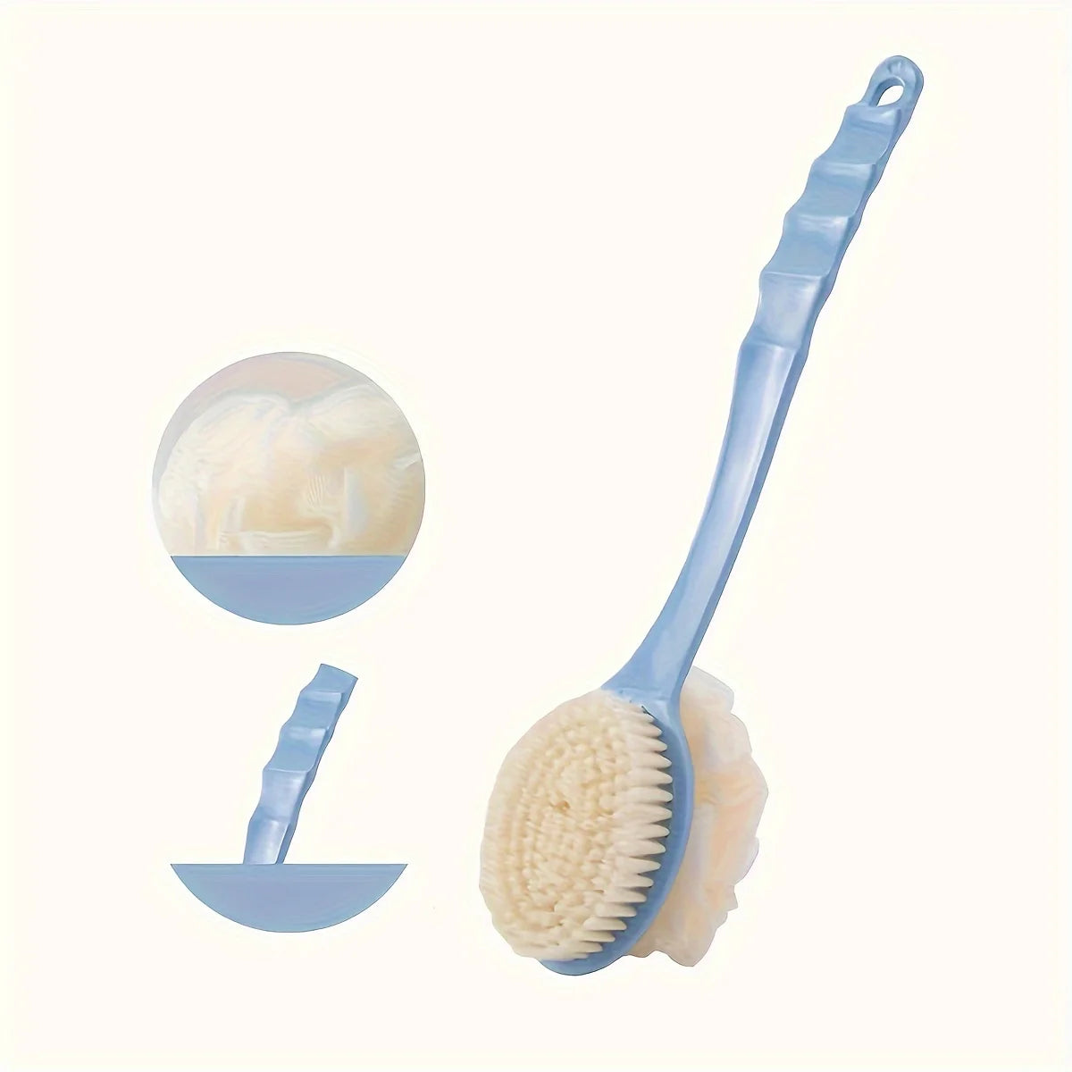 Casa Edge Long-Handle Body Scrubber & Exfoliating Brush