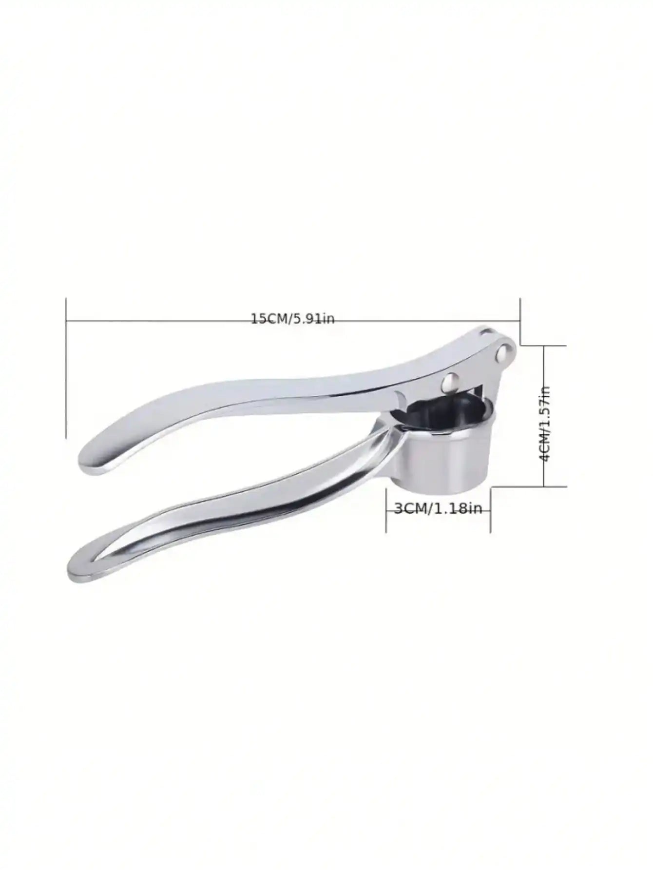Casa Edge Rocker Garlic Press & Crusher (1pc) | Stainless Steel Kitchen Gadget