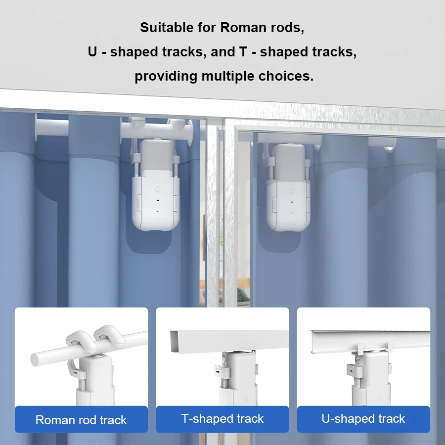 Casa Edge Smart Electric Curtain Motor & Opener | Automatic Remote Control Robot