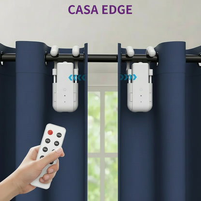 Casa Edge Smart Electric Curtain Motor & Opener | Automatic Remote Control Robot