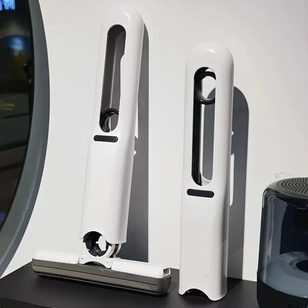 Casa Edge Portable Mini Squeeze Mop | Hands-Free Desktop & Kitchen Cleaner