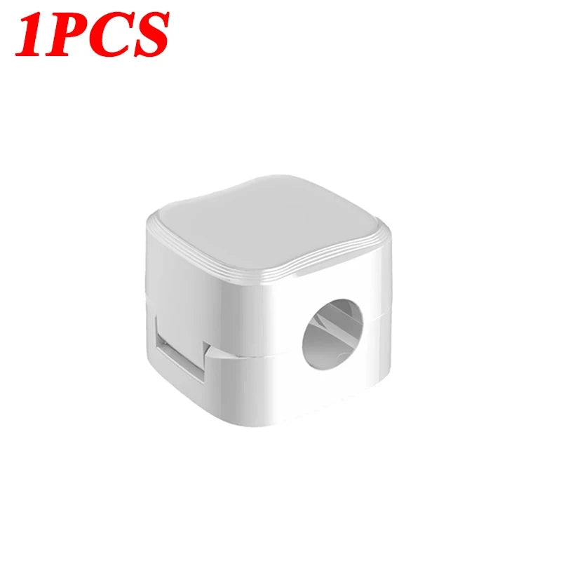 Casa Edge Magnetic Cable Clip Holder & Wire Organizer | Adhesive Under-Desk Cord Management Keeper