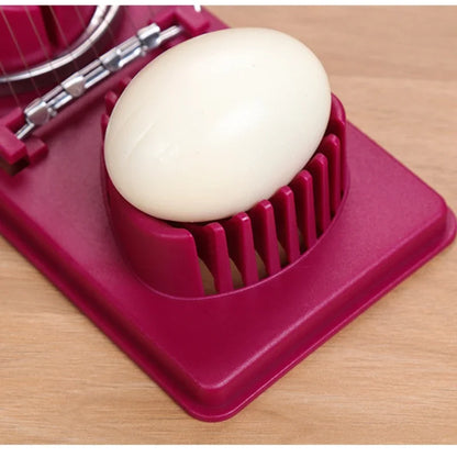 Perfect Slices: Casa Edge 2-in-1 Stainless Steel Egg Slicer & Cutter