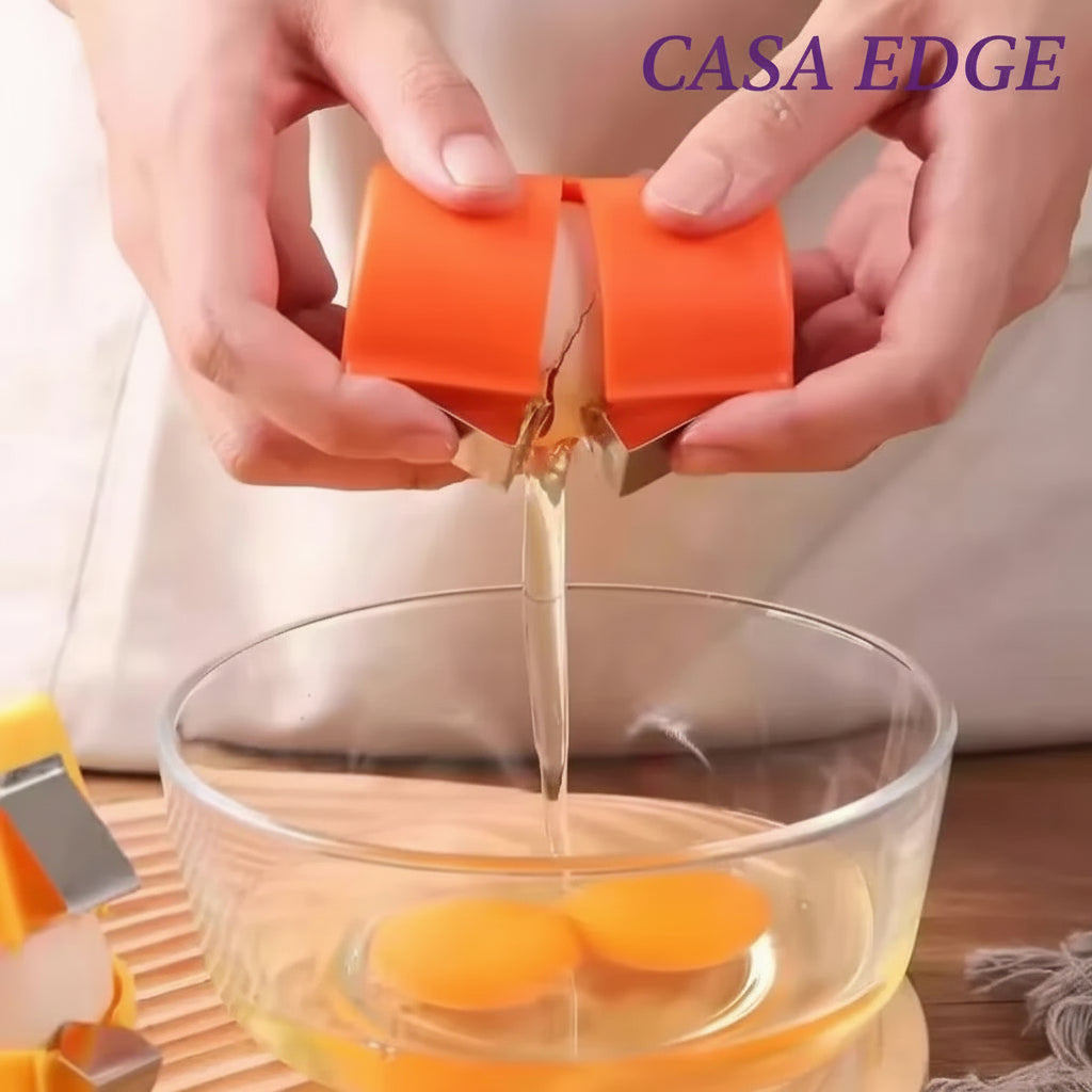 Casa edge Egg Shell Topper & Separator Tool – Stainless Steel Kitchen Opener
