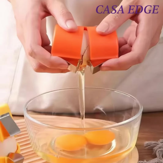 Casa edge Egg Shell Topper & Separator Tool – Stainless Steel Kitchen Opener