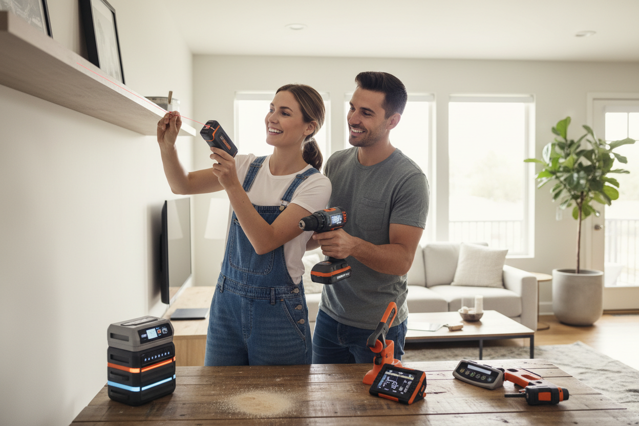 inly 2 people having smart tools to do it yoursel in home